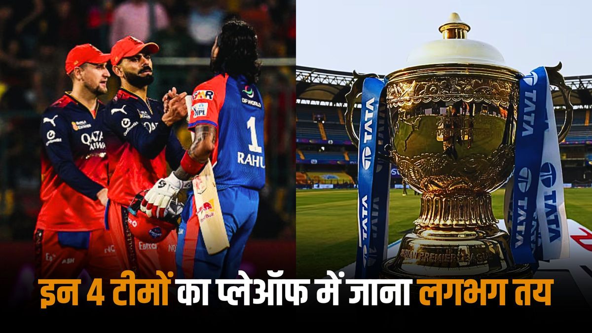 Sport : IPL 2025: इन 4 टीमों के प्लेऑफ में जाने की संभावना है सबसे अधिक, लिस्ट में RCB सबसे ऊपर #INA Sport : IPL 2025: इन 4 टीमों के प्लेऑफ में जाने की संभावना है सबसे अधिक, लिस्ट में RCB सबसे ऊपर #INA
