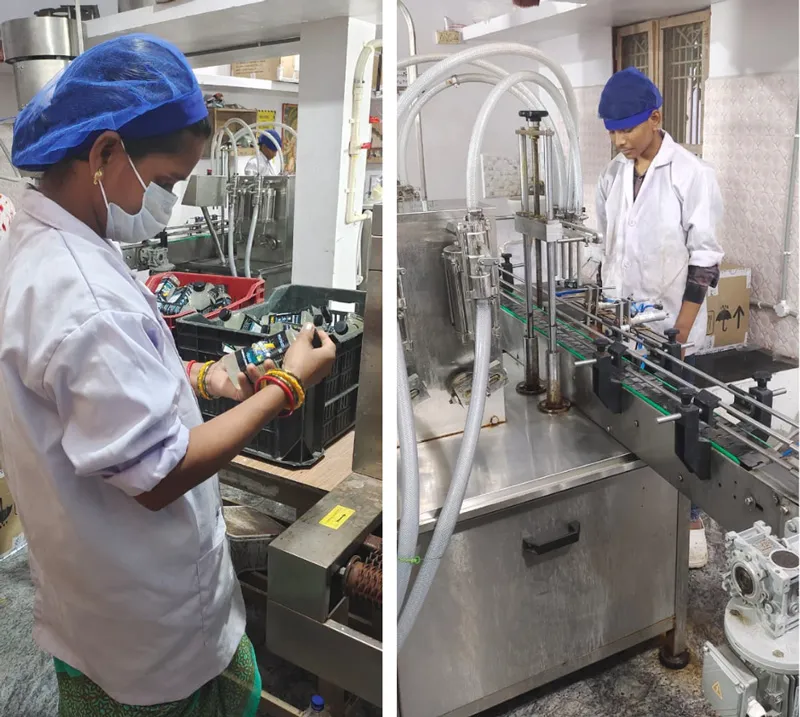 workers at the munico factory