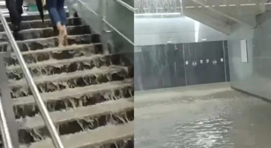 Mumbai metro under water