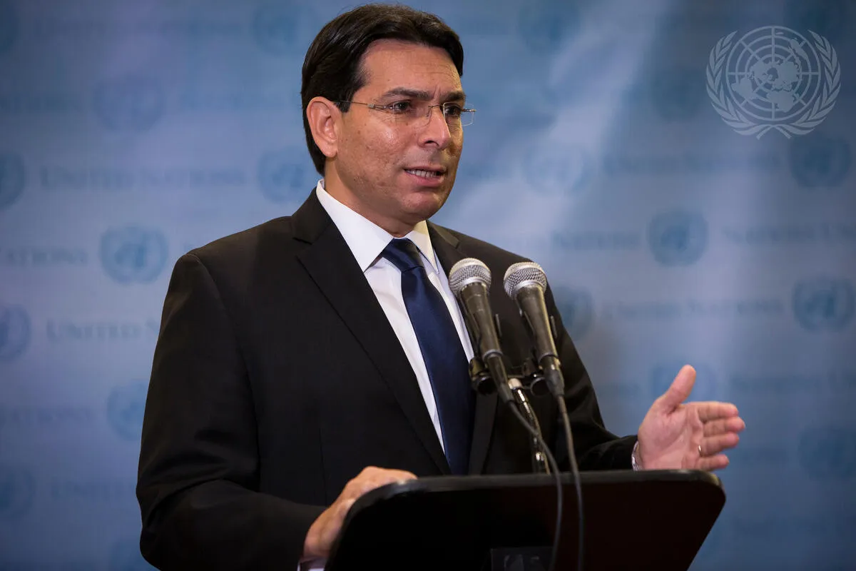 United Nations Photo - Press stakeout with Mr Danny Danon, Ambassador of  the State of Israel to the UN.