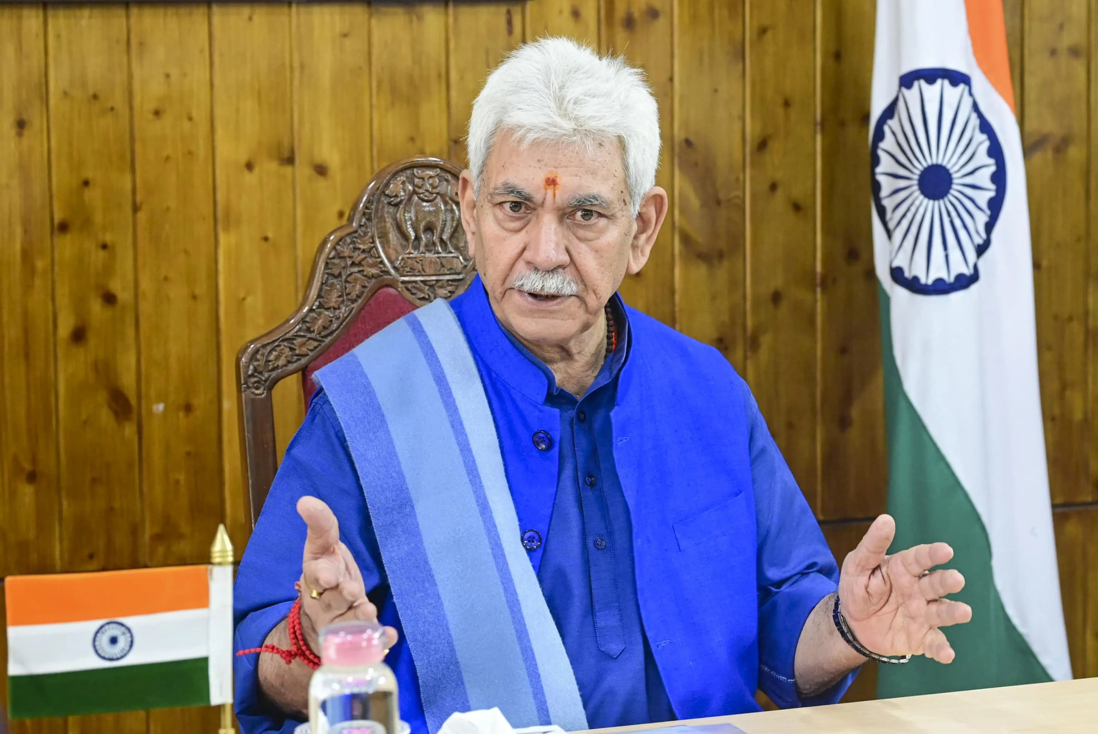 J&K LG Manoj Sinha urges students to eliminate complacency for growth |  India News - Business Standard
