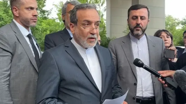 Araghchi speaks to the media