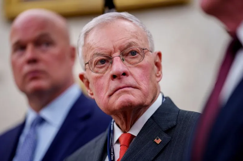 US Special Envoy for Ukraine Keith Kellogg attends a meeting in the Oval Office of the White House on March 13.
