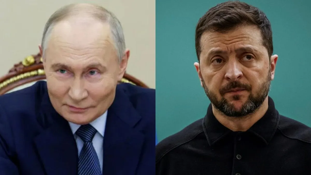 Russian President Vladimir Putin and Ukrainian President Zelenskyy. (Image Credit: AP)