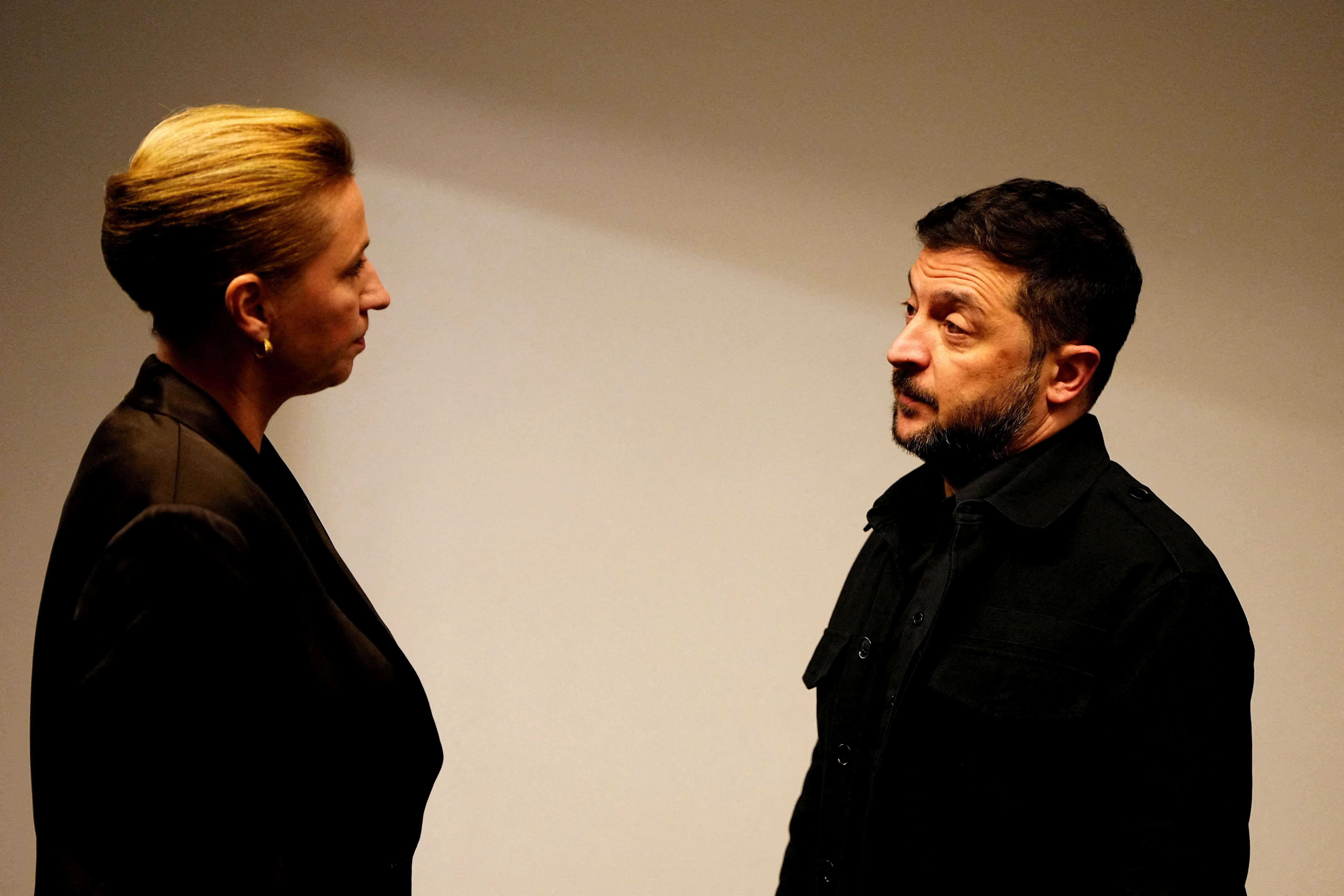 Mette Frederiksen and Volodymyr Zelenskyy