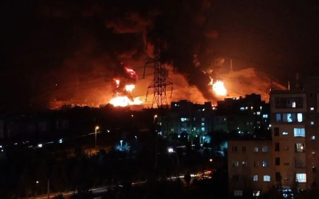 Israel bombs oil depot in Tehran as missile strike near Haifa claims 3  victims | The Times of Israel