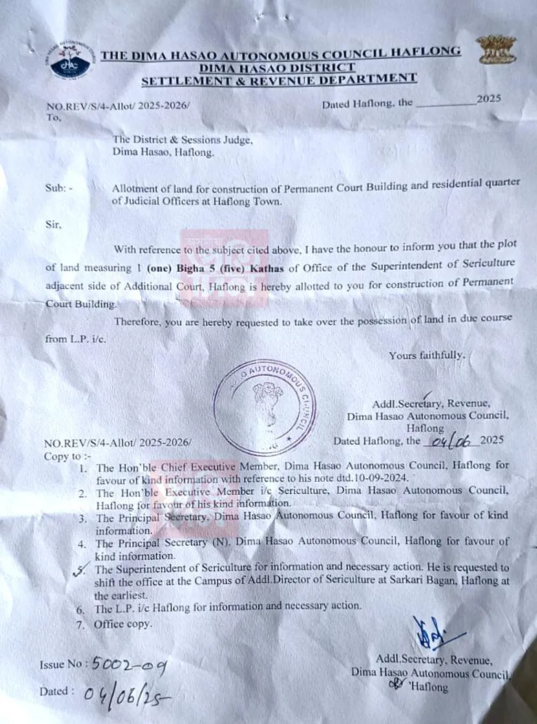 হাফলঙত ৰেছম বিভাগৰ ভূমি অবৈধ হস্তান্তৰ, বেদখলঃ আপুৰুগীয়া সম্পদৰ ধ্বংসযজ্ঞ ডিমা হাছাও স্বায়ত্ব শাসিত পৰিষদৰ