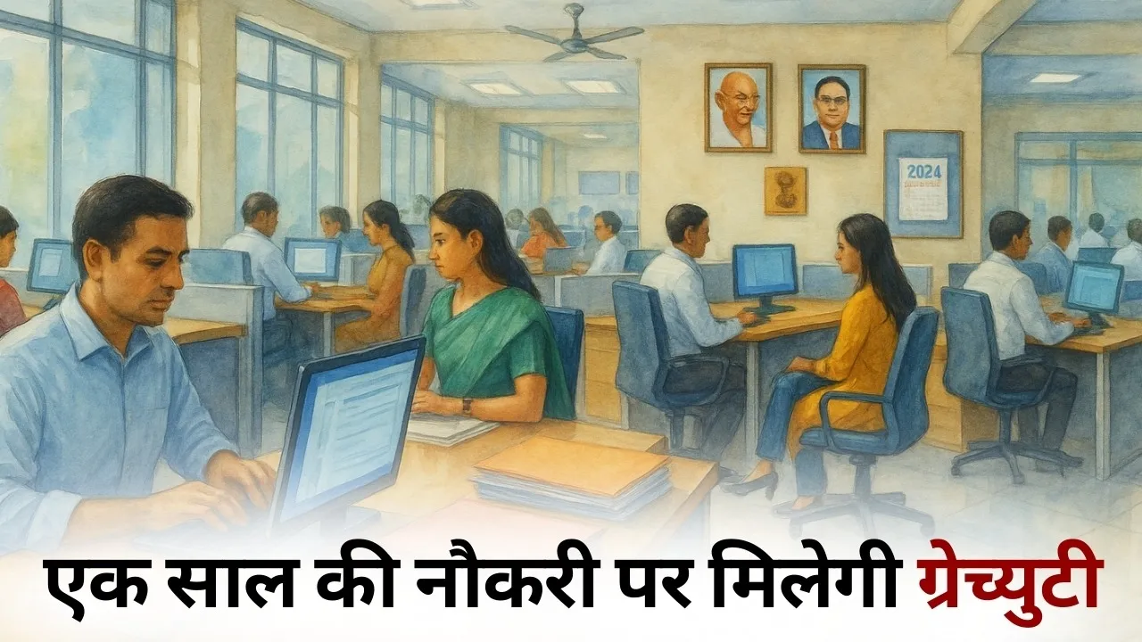 Gratuity Rule Change one year job Labor law Central government hindi news