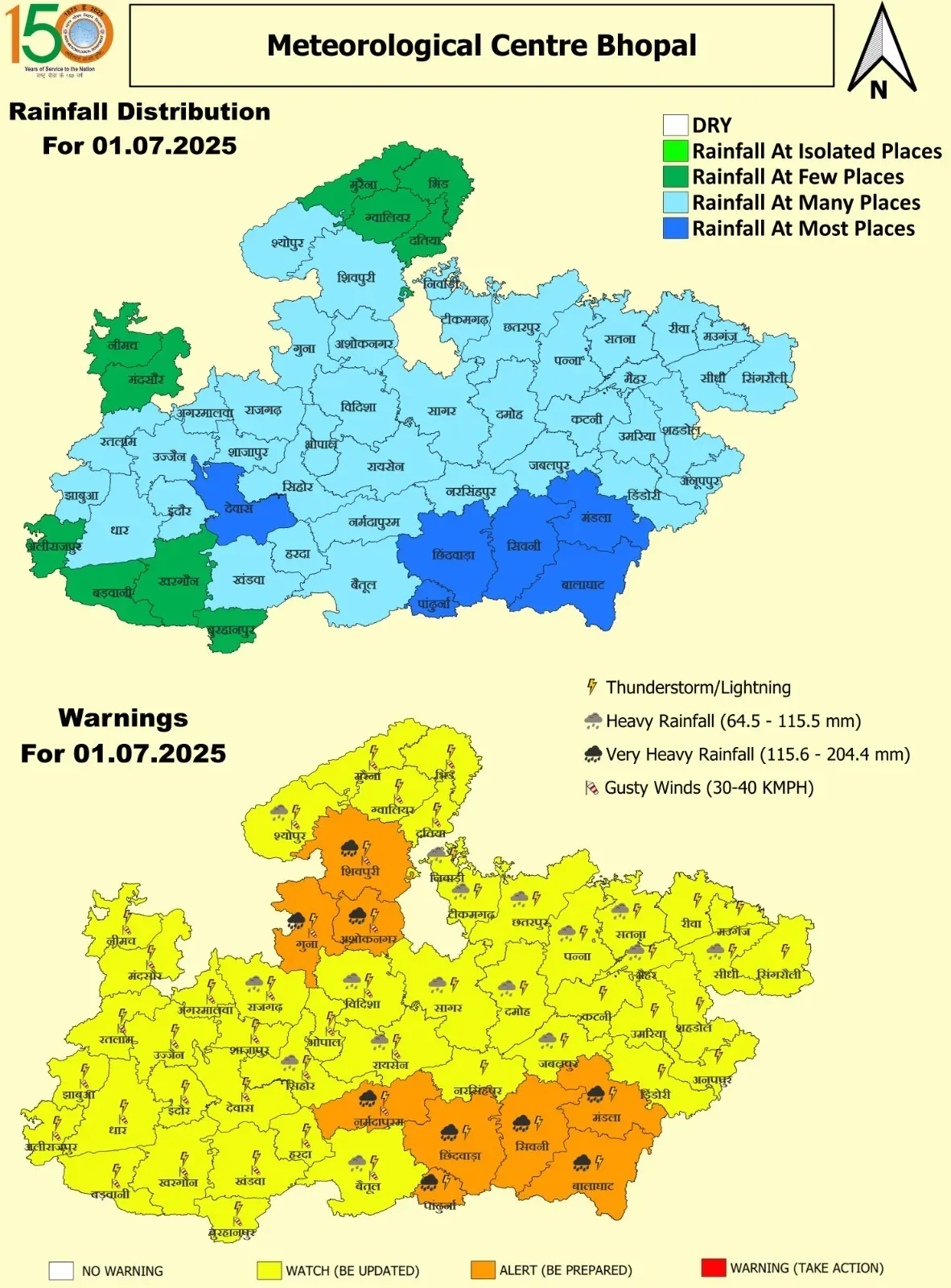 1 JULY WEATHER FORECAST