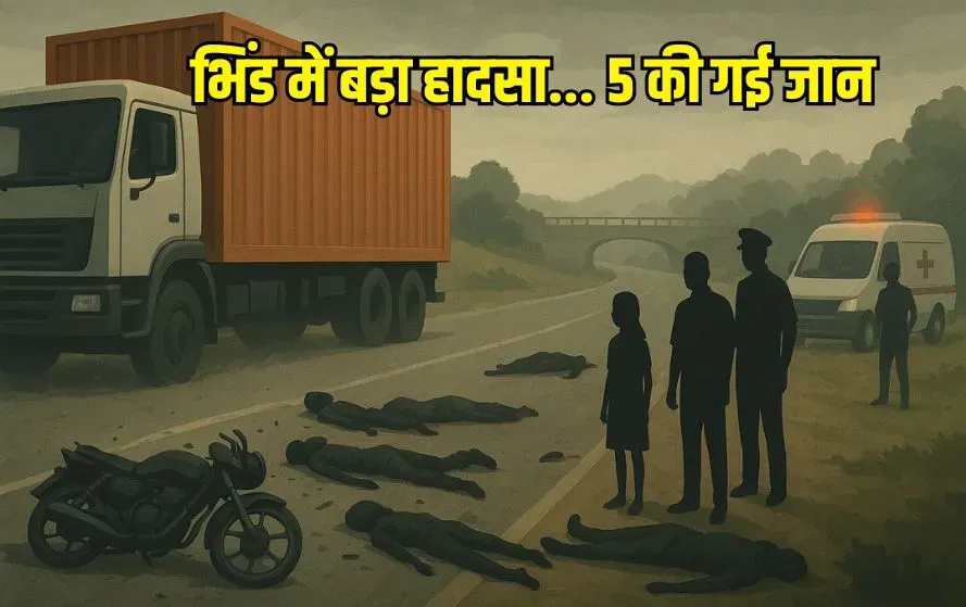 Bhind Road Accident