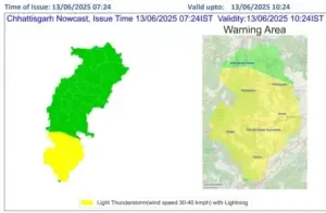Rain with thunder and strong wind