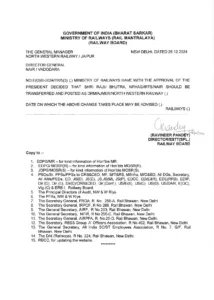 CG Raipur Bilaspur DRM Transfer List