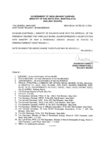 CG Raipur Bilaspur DRM Transfer List