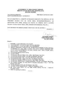 CG Raipur Bilaspur DRM Transfer List