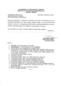 CG Raipur Bilaspur DRM Transfer List