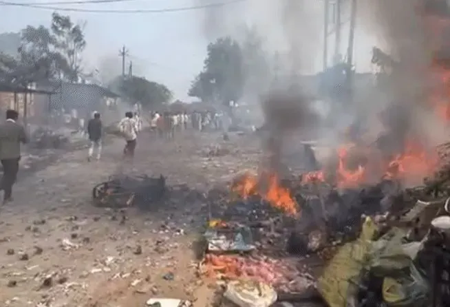 Dhar Patakha Market Fire