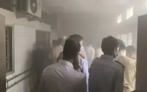 Fire breaks Hospital Raipur CG