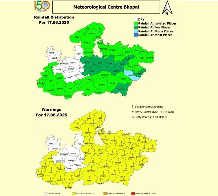 MP Monsoon Weather Update