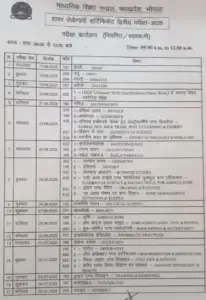 MP Board 12th and 10th Board Exam Date 2025 Update