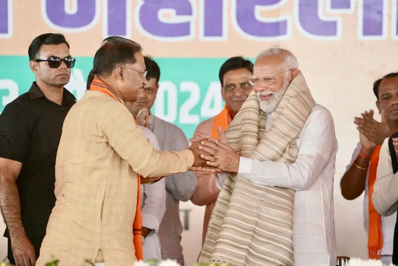 PM Modi CG Visit CM VISHNU DEO SAI