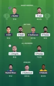 IPL 2025 Match 14 RCB vs GT Dream11 Prediction