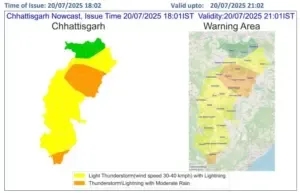 Chhattisgarh Weather Alert Thunderstorm