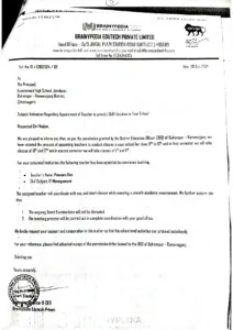 Teachers Appointment Cancelled