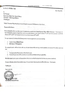 Teachers Appointment Cancelled