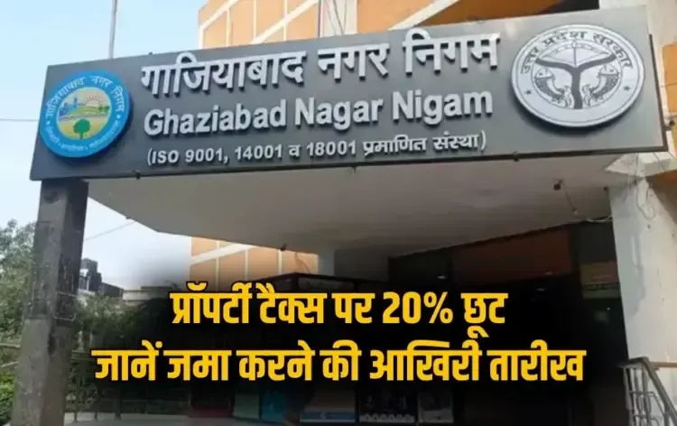 UP Ghaziabad 20 percent Property tax discount last date 30 september hindi news zxc