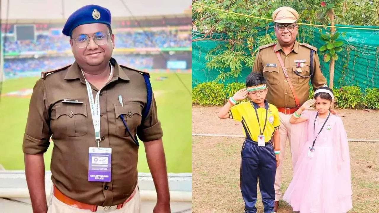 Martyr Aakas Rao with his son and daughter