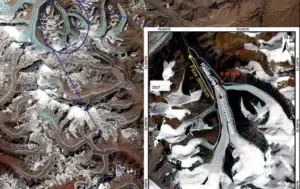 Uttarakhand Niti Valley Glacier Size