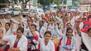 cg nhm protest for demands