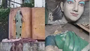Mahtari Statue Broken