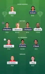 india vs england womens 2nd odi dream11 team