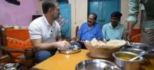rahul gandhi eating food