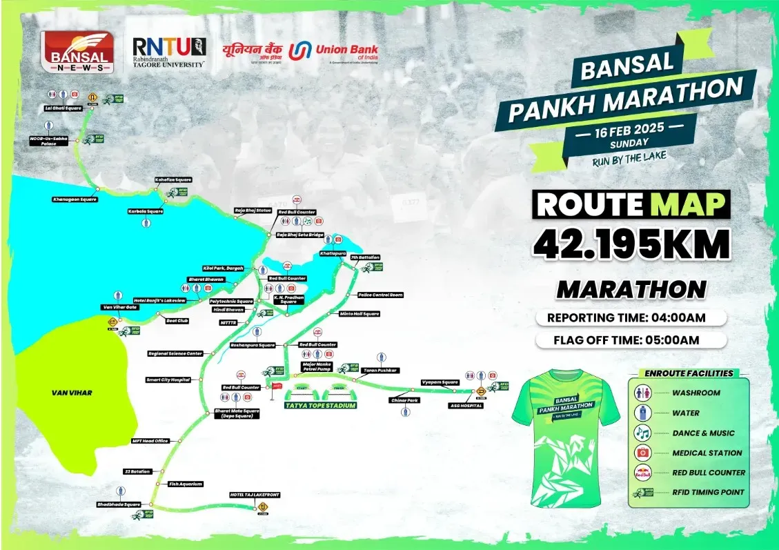 Pankh Marathon route