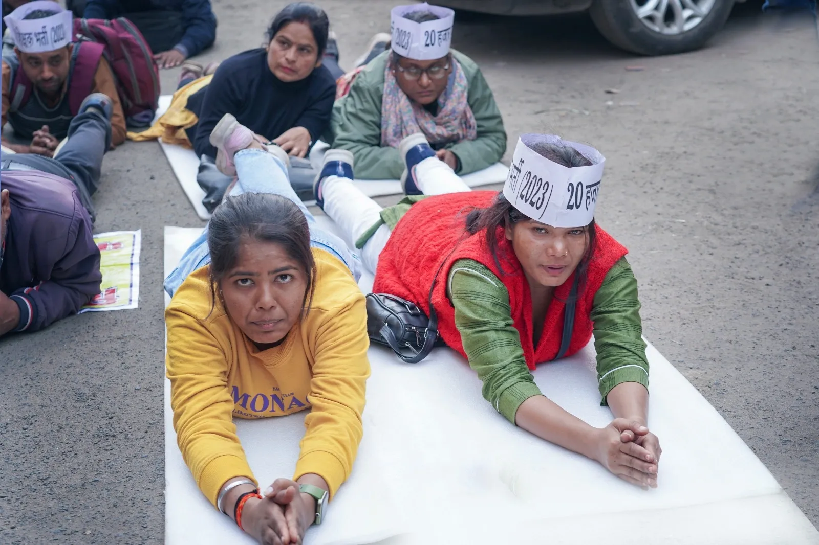 varg 1 shikshak bharti protest bhopal