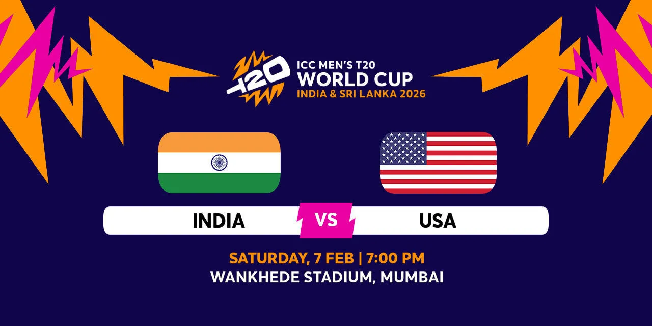 IND vs USA ICC Men's T20 Cricket World Cup Match Tickets | India vs United  States of America 2026 Men's T20 World Cup - BookMyShow