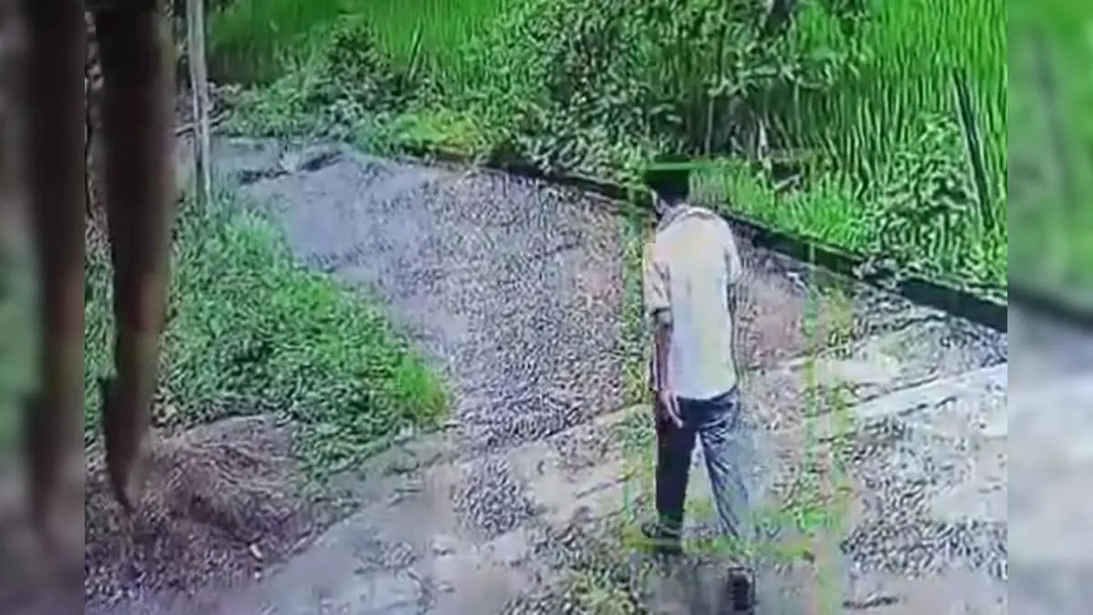 दीवार गिरने से युवक की मौत, सीसीटीवी में कैद भयावह मंजर