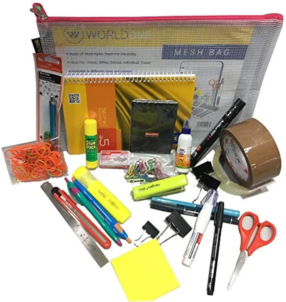 SMKT Stationery Kit | Standard Stationery Kit for Home Office use | Essential Stationery for Professional, Student Sales & Marketing Executive (24) : Amazon.in: Office Products