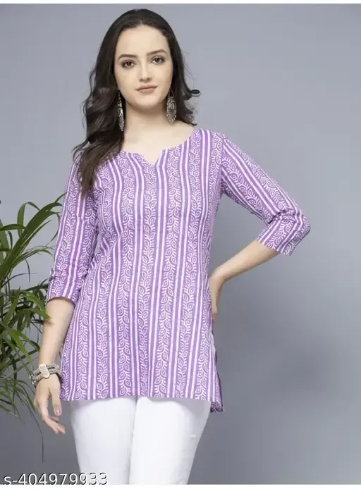 womens rayon printed top