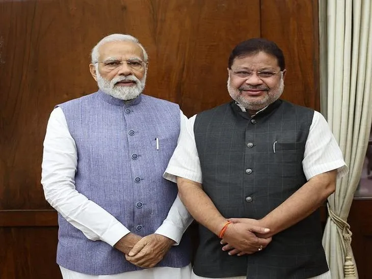 Raipur MP Sunil Soni met PM Modi Chhattisgarh BJP leaders met the Union Minister | PM मोदी से मिले रायपुर MP: प्रधानमंत्री से सांसद सुनील सोनी ने की मुलाकात, तीन दिनों से
