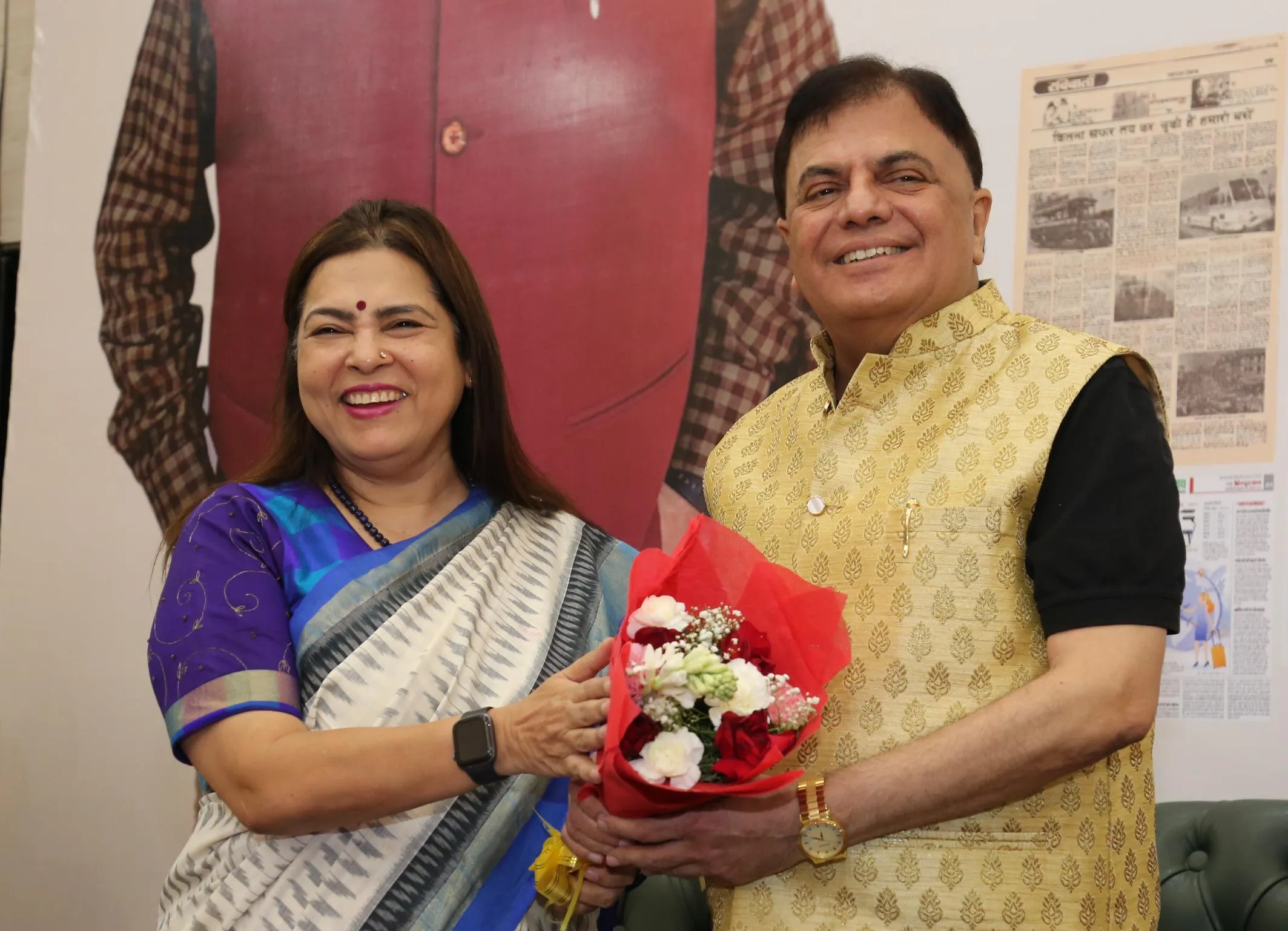 Pradeep Sardana with Meenakshi Lekhi