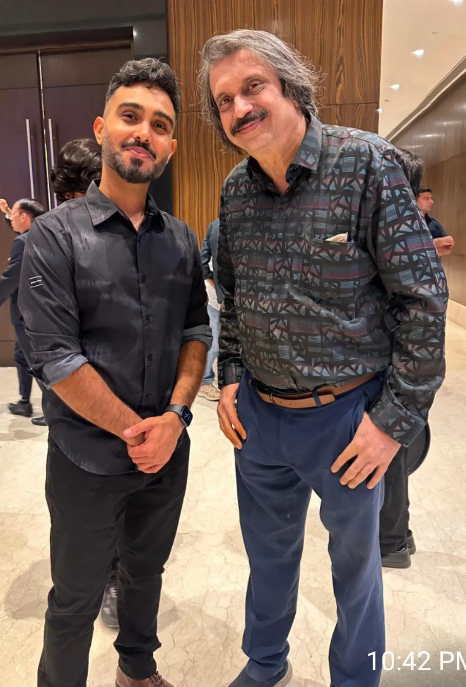 Dacoit director Shaneil Deo with sr journalist Chaitanya Padukone