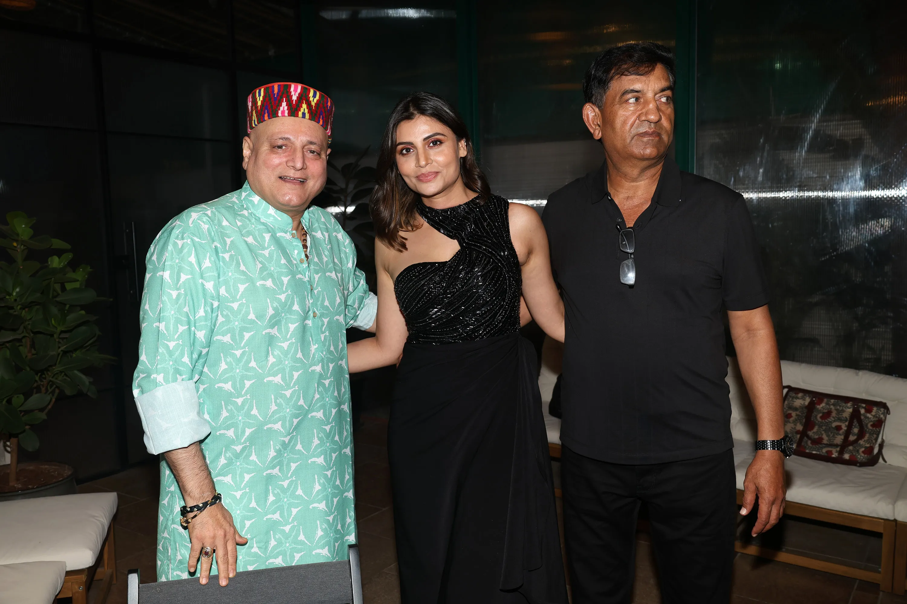 Manoj Joshi, Malati Chaahar and Lokendra Singh Chaahar at Malati Chaahar's directorial 'O Maaeri' special screening