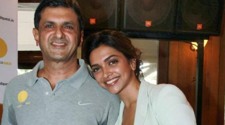 Deepika Padukone with her  badminton-champ-icon father Prakash Padukone