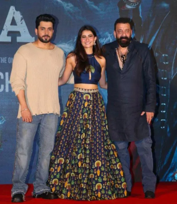 Sunny Singh, Palak Tiwari and Sanjay Dutt at The Bhootnii event
