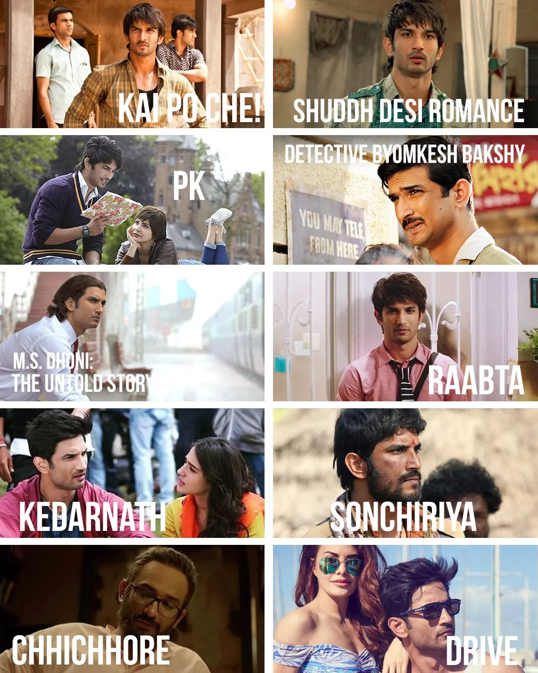 Life of Sushant Singh Rajput depicted through his filmography. You will be  missed. RIP! : r/bollywood