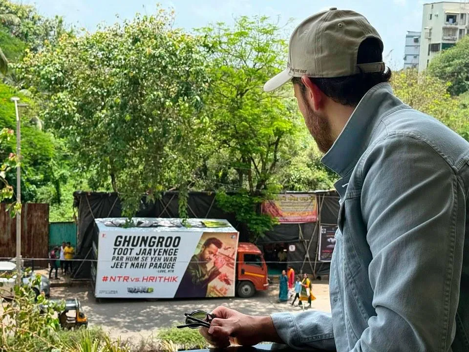 Hrithik shared a photo of the billboard and fired back with a savage caption that instantly lit up the internet.