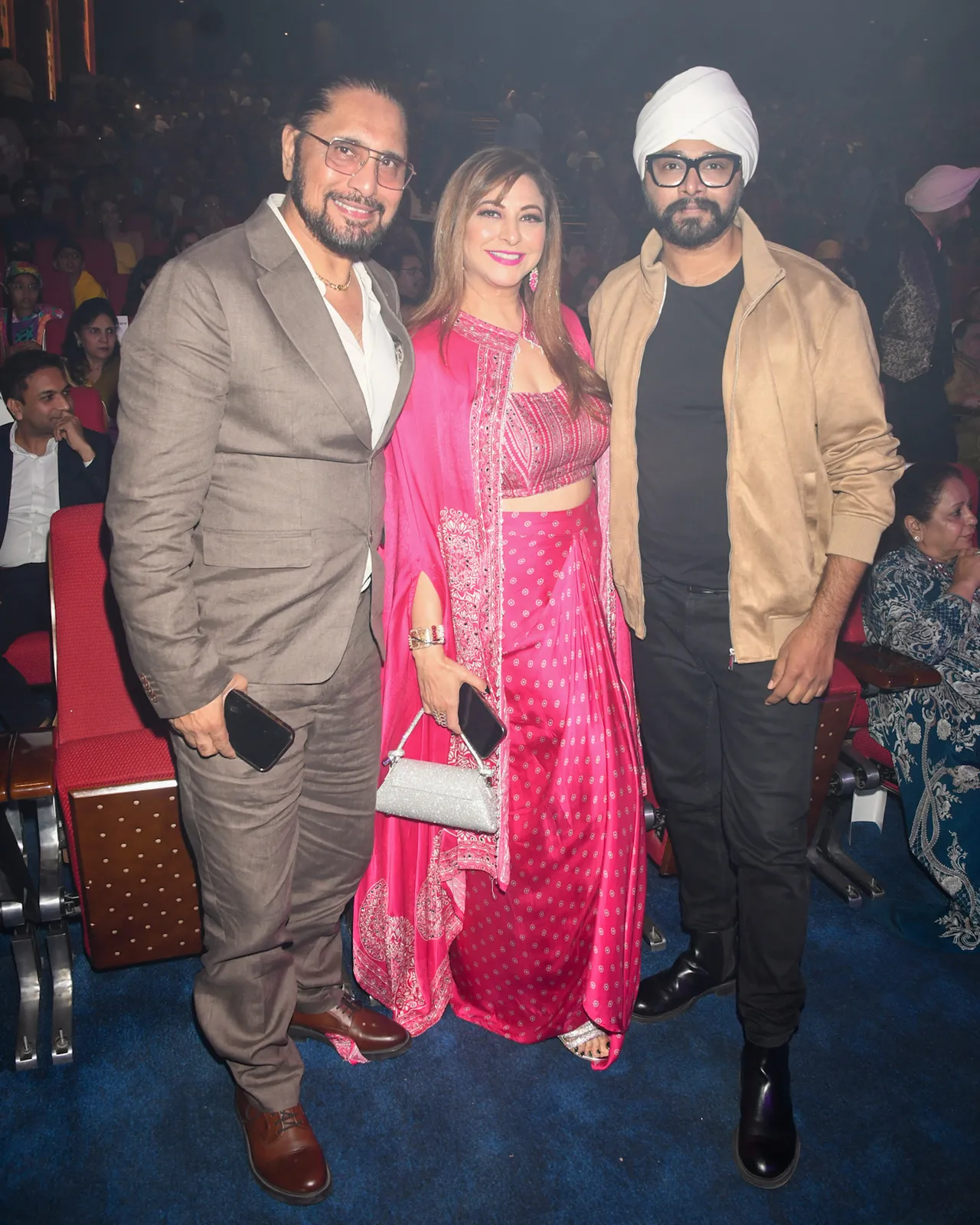 Arvinder Singh with Gurpreet Kaur Chadha and Ramji Gulati